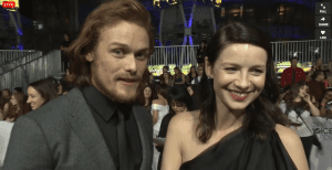 Sam Heughan and Caitriona Balfe, 2015 PCA red carpet